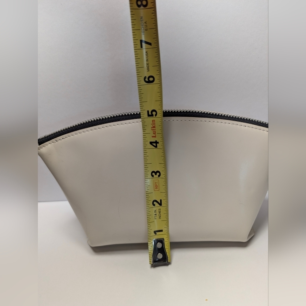 Small White leather AllSaints Anais Pouch Makeup Case - Picture 13 of 14